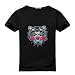 Kenzo Tiger Head Embroidered For 2016 Mens Printed Short Sleeve tops t shirts