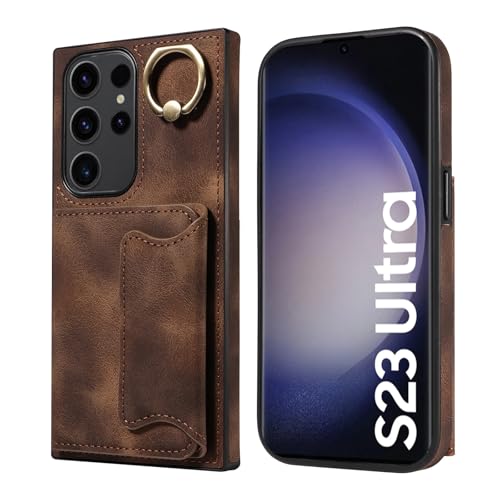 Coque Samsung S23 Ultra antichoc à anneau rotatif 360 et fermoir magnétique