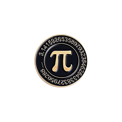Image of 4pc Science It's Like Magic But Real Enamel Pin,Mathematics Pi Chemical Elements Periodic Table Dial Chemical Formula C8H8O3 letter brooch badge for backpacks