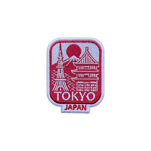 LEMILLE Tokyo Japan Temple Patch, 3' Travel Patch Sew On or Iron On for Clothes, Jeans, Backpacks,...