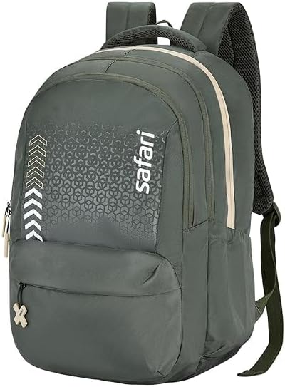 Safari Formal Laptop Backpack, Antitheft Pocket, 3 Compartments, Front Pocket, Smart Trolley Sleeve, Office Bag, College Backpack, Travel Bag, School Bag (Bonus 4 Olive)