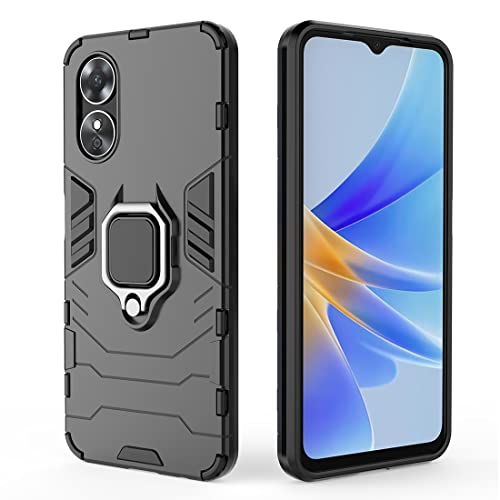 Compatible Oppo A17 4G Coque Résistante Anti Choc avec Anneau Bague Anti Chute béquille [Novago] - vue 7