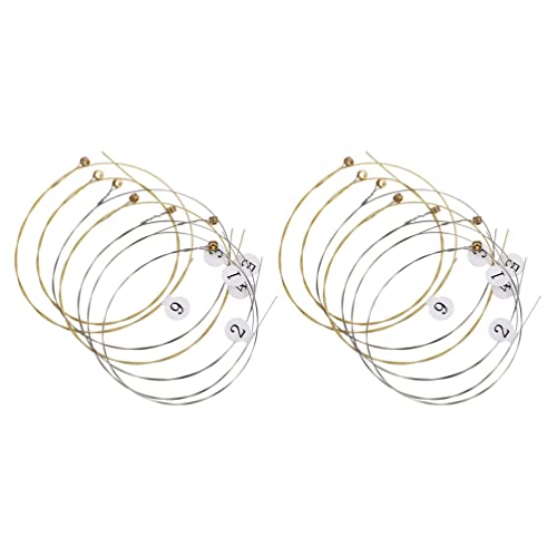 HEALLILY 19 STÜCKE LYRE String Small Harp Saiten Zubehör von 19 Saiten Ersatz Metallstring für Harfe Neue Ersatzsaiten