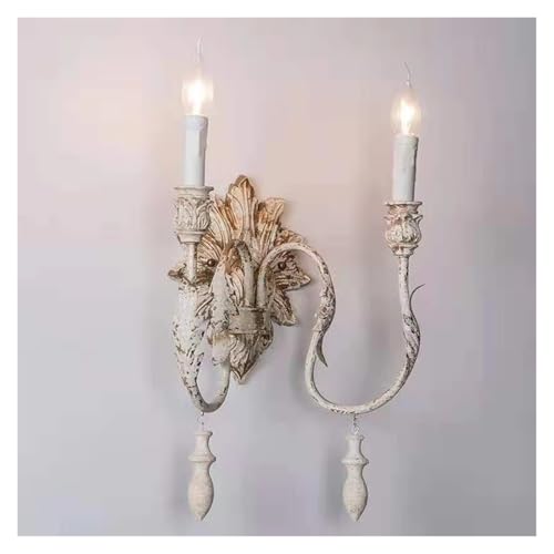 Aplique de pared de bajo consumo estilo retro: lámpara decorativa para salón y pasillo