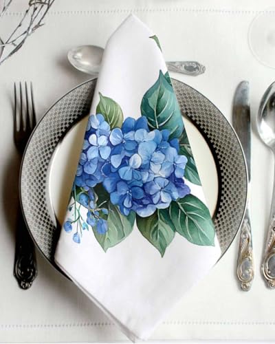 Servilletas de Tela Set de 4, Floral Azul miniatura 2