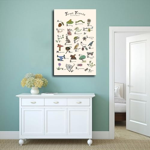 Lettres alphabet de la forêt cadeau de naissance et décoration - 4