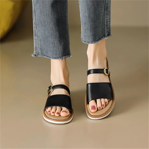 Women's Genuine Leather Flats - Summer Comfort Casual, Outdoor Leisure Slippers 5