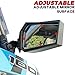 SAUTVS Center Convex Rearview Mirror and Adjustable Folding Side Rear View Mirrors Kit for Polaris RZR XP XP4 1000 Turbo S 4 1000 900 2014-2023 Accessories (Replace #2881198, #2881540)