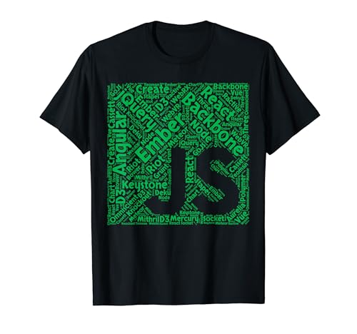 JavaScript Shirt | Original JS Framework Cloud Green Design