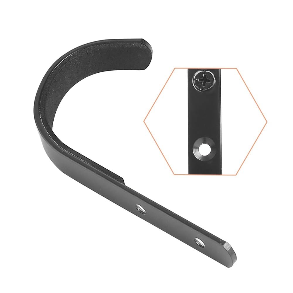 MiOYOOW 2 Pezzi Supporto per Pistola, Porta Fucile da Parete in Acciaio Inossidabile, Espositore Ganci per Fucili per Appendere Arco Pistola Tiro Display all'Interno(3,8-4 cm di Diametro Interno)