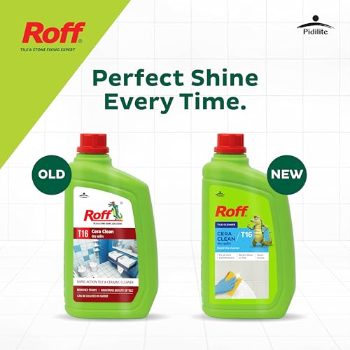 Image of Pidilite Roff Cera Clean All Purpose Tile, Floor & Wall Cleaner 0.5 Liter Pack of 3, Advance, Bedroom & Bathroom Floors, Removes Grease, Dirt & Tough Stains