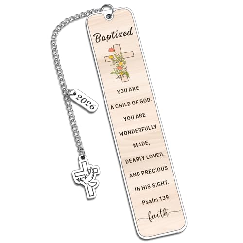 2026 Teenage Girl Boys Baptism Gifts, Baptism Bookmark, Easter Basket