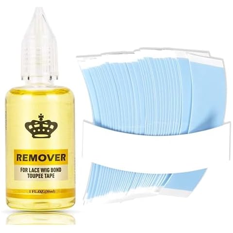 Tape in Extension Remover - Fast Acting Hair Extensions Remover Wig Glue Remover with Lace Wig Tape Double Sided Strong Adhesive Wig Tape for Lace Wigs Cover