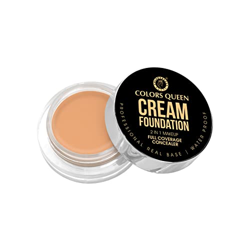 Image of Colors Queen 2 in 1 Cream Foundation & Concealer | Lightweight, Full Coverage Matte Finish with SPF 15 | Long Lasting Foundation for Face Makeup (FS-29)