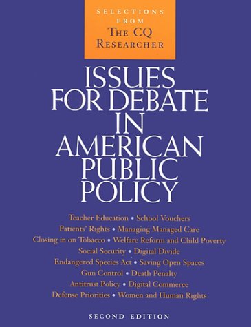 Issues for Debate in American Public Policy: Se... 156802598X Book Cover