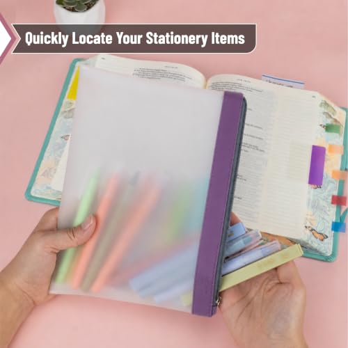 Image of Mr. Pen- Clear Pencil Pouch, 9 inch x 6.88 inch, 3 Pack, Durable TPU Material | Large Water-Resistant Pencil Bags with Smooth Zipper, Multipurpose Clear Pouch for Stationery, School, Office
