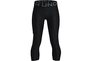 Under Armour Boys HeatGear Armour 3/4 Leggings: Snug, Flexible, and Ready for Action