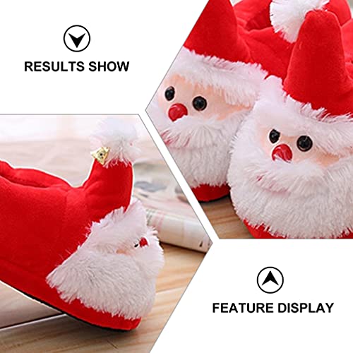 Generic Christmas Slippers Santa Slippers Christmas Anti- Skid Sole Winter Furry4