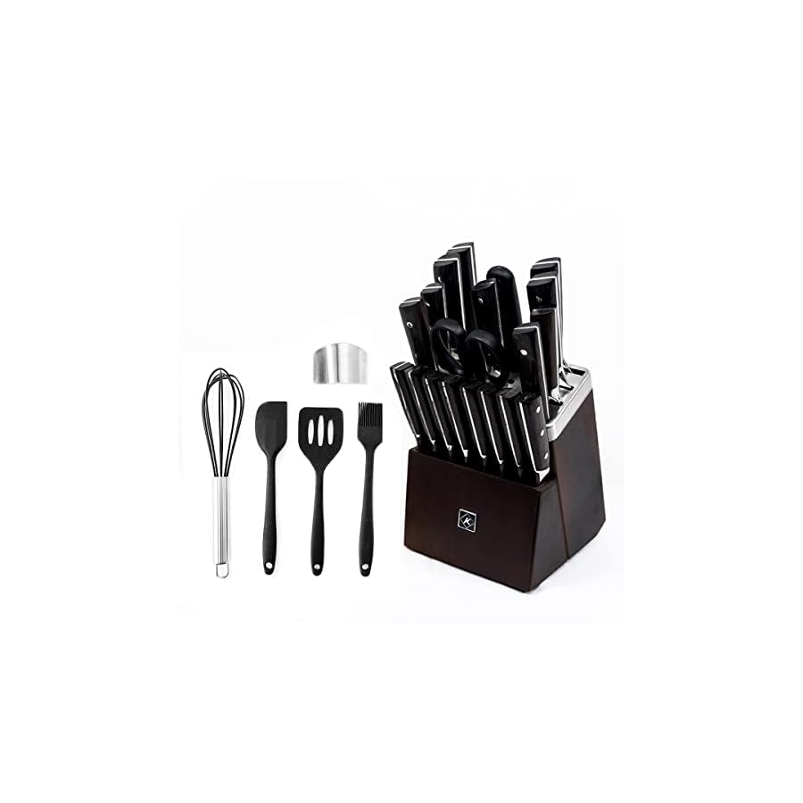 Kunst & Küche Neckar Series 25 PCS Stainless Steel Knife Block Set Kitchen Knives Meat Carving