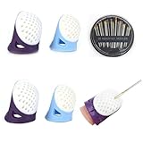Photo Gallery set di 5 ditali da cucito con 30 aghi da cucito in silicone, protezioni per le dita, ditale da cucito, manico per cucito, set di aghi da cucito per lavori a maglia, trapuntatura, strumenti artigianali Photo Gallery set di 5 ditali da cucito con 30 aghi da cucito in silicone, protezioni per le dita, ditale da cucito, manico per cucito, set di aghi da cucito per lavori a maglia, trapuntatura, strumenti artigianali