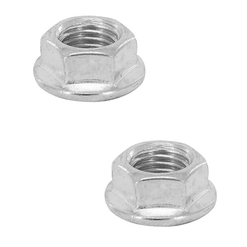 cyclingcolors 2x Variomatik Zündung Muttern M10x125 Kurbelwelle kompatibel mit Peugeot 103 GY6 Piaggio moped roller motorrad