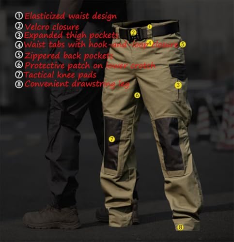 Cargo Work Mens Tactical Trousers Trousers Pants Outdoor Combat Trousers Camping Hiking3