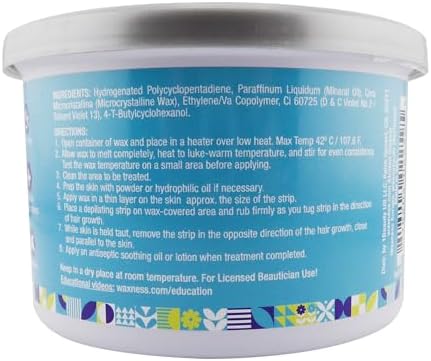 Waxness Sensi Clear Amethyst Soft Wax Tin 14 oz (400 g) – Rosin-Free Clear Gel Formula with Neuro-Active Comfort Complex – Made in Italy