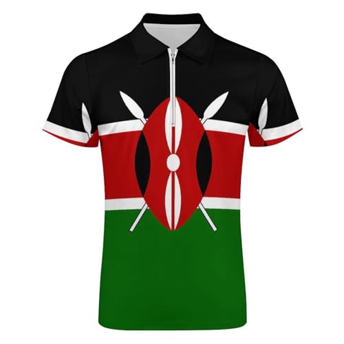 Mens Zip Short Sleeve Polo Shirts Classic Golf Tee Tracksuit T-Shirt for Athletic Casual3