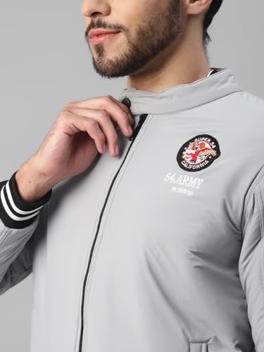 Image of UrbanMark Men Regular Fit Men High Neck Jacket