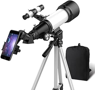 OYS Telescope, Telescopes for Adults, 70mm Aperture 400mm AZ Mount, Telescope for Kids Beginners, Fully Multi-Coated Optics, Astronomy Refractor with Tripod, Phone Adapter, Backpack