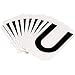 Brady 5050 Series Number and Letter Labels, Pack of 10 Labels, Black, U
