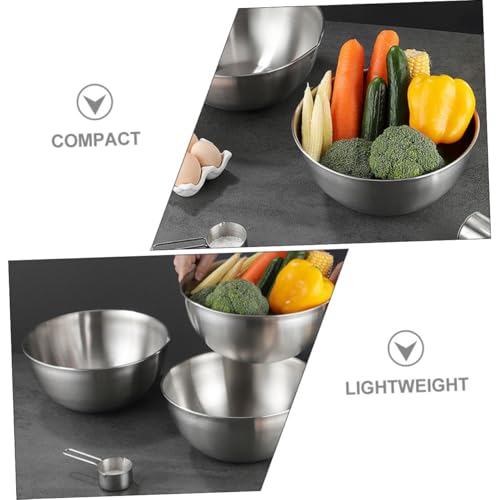 Tazón de acero inoxidable 24 cm para mezclar alimentos miniatura 7