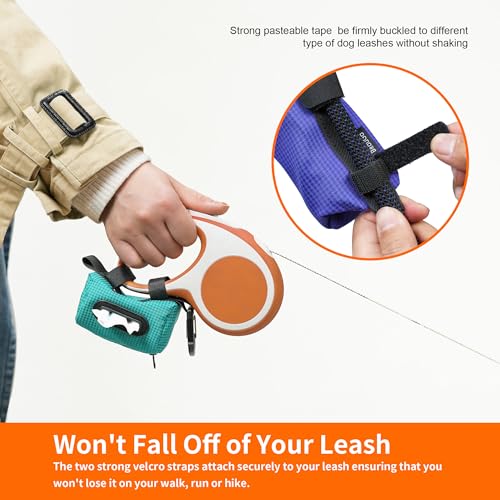 Image of Dog Poop Bag Holder for Leash,Lightweight Dispenser for Pet Waste Bags,Lightweight Dispenser for Pet Waste Bags,Poop bag dog bag dispenser (blue)