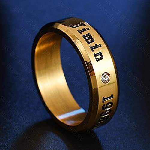 防弾少年団 リング 指輪 ステンレス 指輪 シンプル ファッショ ジュエリー アクセサリー 韓流 周辺 アクセサリー 可愛い おしゃれ 人気 芸能人 ギフト応援 グッズ ファン 男女兼用 Chimmy Jimin3 Faz Co Zm