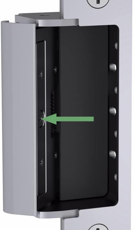 HES 1500C Complete Pac Electric Strike for Cylindrical or Mortise latchbolt Locks, Fire Rated, Includes 1J, 1K, 1KD and 1KM faceplates, Satin Stainless Steel (630), Dual Voltage (12/24 VDC)