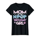 Mom of Kpop Birthday Girl Family Matching Bday Mama Women T-Shirt