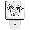 Summer Palm Tree Plug-in Night Light Lamp with Sensor,White Wooden Board Wall LED Nightlights Auto Dusk to Dawn Sensor… 41GZDYZNLXL. SS100