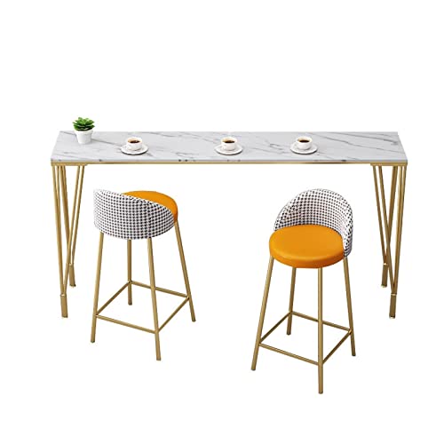 ENGENDER Mesa de Bar Mesa de Barra Moda nórdica balcón la Pared del hogar Sala Estar Mesa Alta y Silla, sin sillas Barra Cocina(120 * 40 * 105cm)