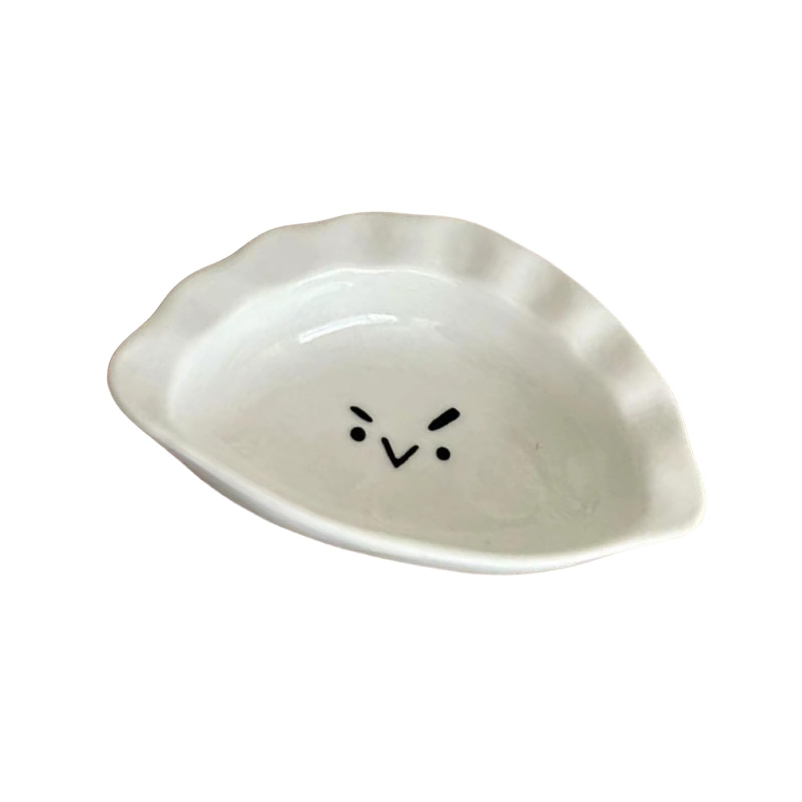 Tsophreniq Sturdy Small Triangular Sauce Bowl Produced for Food Lover and Cooking Experts Enhances Presentation of Meals Japanese Cuisines Plate