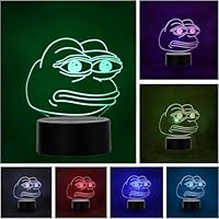Pepe The Frog LED Lamp Color Changing USB Night Light and Decoration