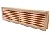 Rejilla de ventilación para puertas – Rejilla de ventilación – Cuarto de baño, gabinete, garaje a través de la cubierta de ventilación – Color: beige - 46 x 13.5 cm (44 x 12 cm)