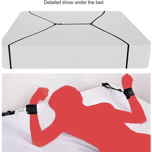 Vzy RESTRAINT ROPES & LANYARDS ADULT PLAY0 Sex Tie Downs Under Mattress thumb #1
