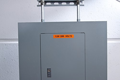 Image of Brady M21-500-595-OR BMP21 Tape B- 595 Indoor /Outdoor Vinyl Film Size: 1 /2 inch x 21' BLK /ORN
