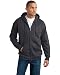 Hanes Men's Full Zip Ultimate Heavyweight Fleece Hoodie, Charcoal Heather, XX-Large