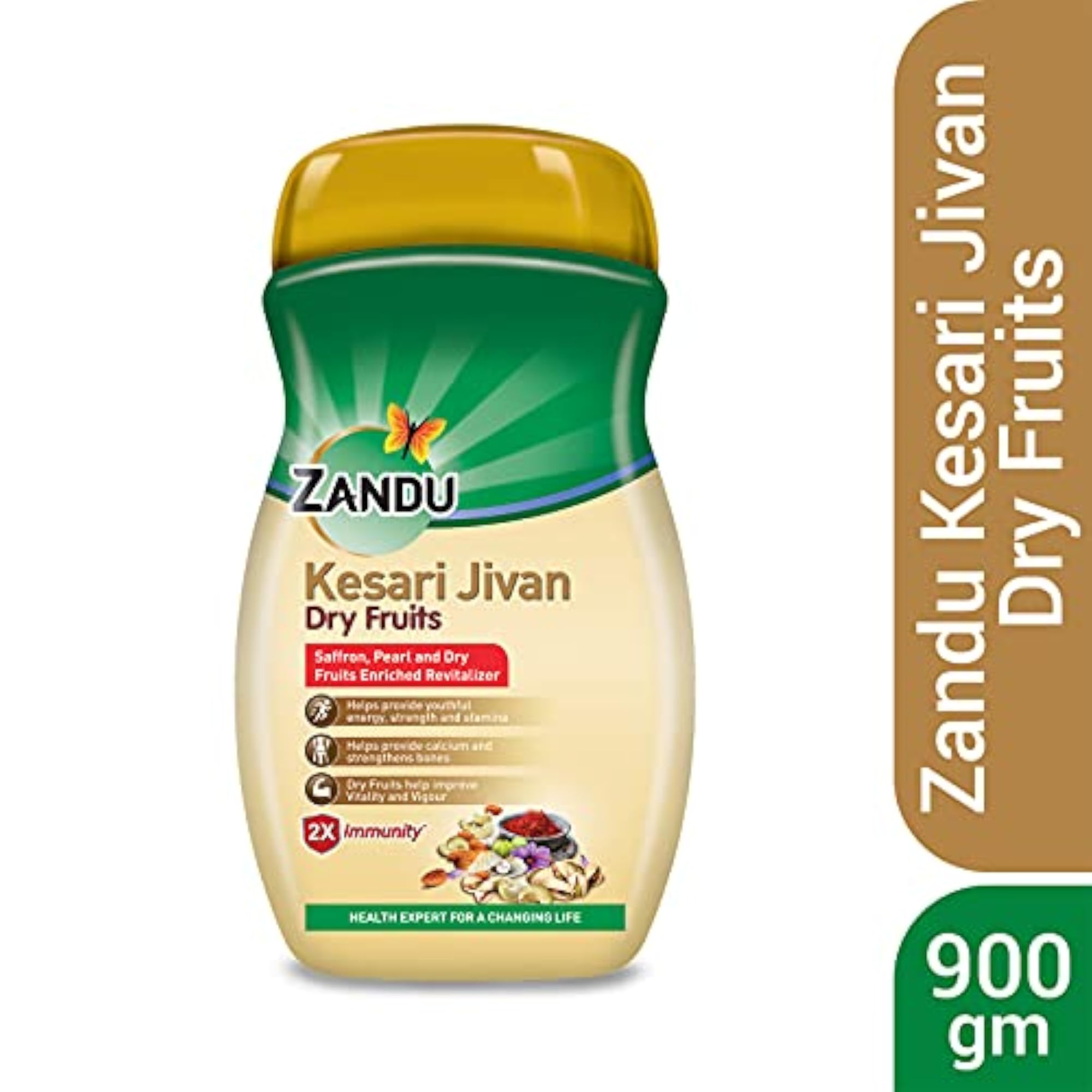 Zandu Kesari Jivan Dry Fruits Chyawanprash, 900g