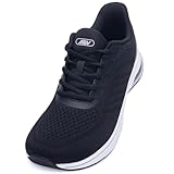 AOV Wide Toe Box Running Shoes Women Orthotic Sneakers for Plantar Fasciitis Athletic Walking Tennis Arch Support Shoes for Workout Gym Black Size 7.5