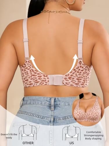Image of Jalodari JellyLift Seamless Wireless Jelly Bra for Women | No Underwire, Deep V Invisible T-Shirt Bra | 360 Jelly Support, Adjustable Straps | M-2XL