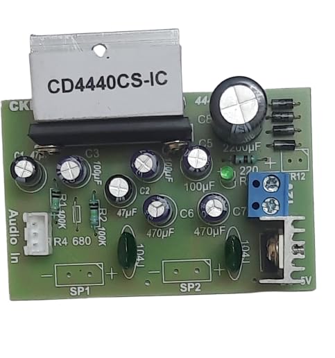 CKE CD4440 IC Stereo Circuit Board for Amplifier Home Theater (Single IC) Mp3 and Sound Circuit with inbuilt 5 Volt Regulator IC 7805 Electronic Hobby Kit (B0C8X1RHLX) Amazon Price History, Amazon Price Tracker