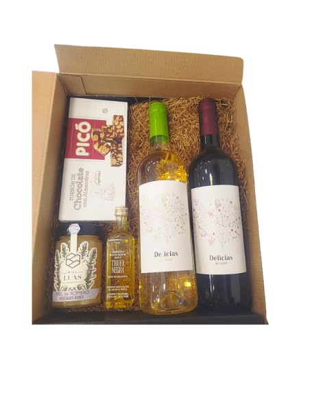 DEGUSTA TERUEL. Lote de Navidad con Turrón, Vinos y Turrón