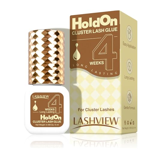 LASHVIEW Upgrade Sensitive Lash Cluster Glue,Strong Hold Cluster Lash Glue